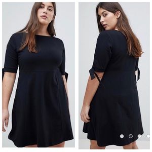 ASOS Curve Skater Dress with Bow Sleeve